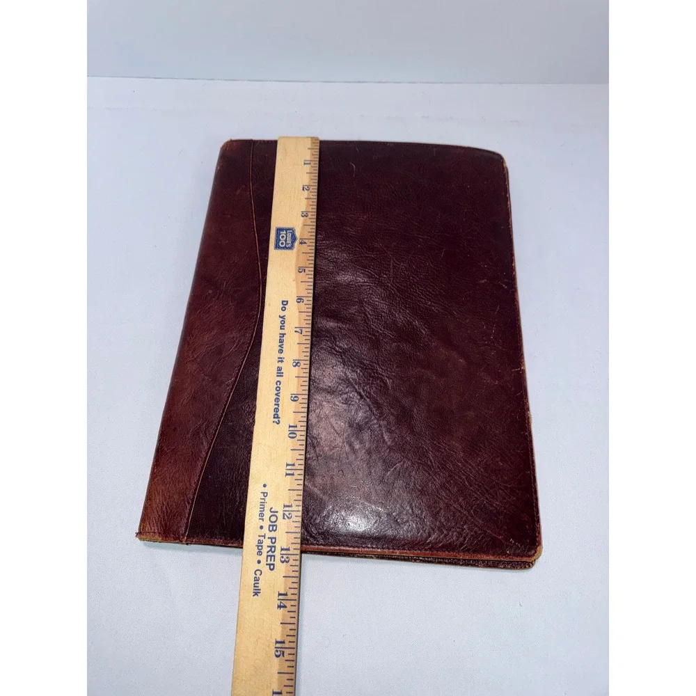 Giorgio Bernini Brown Genuine Leather Portfolio Document Organizer Padfolio